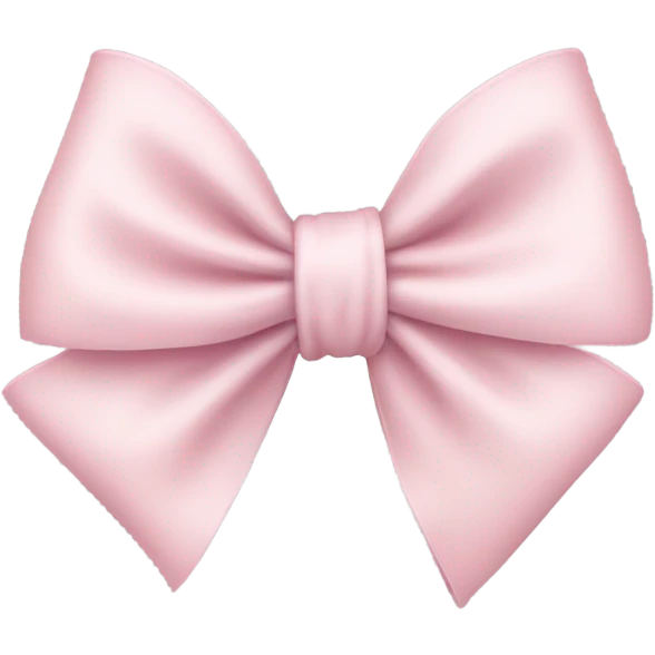 Pale pink soft bow  emoji