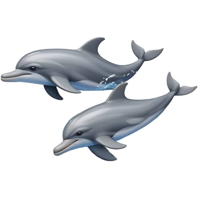 Dolphins jumping at night  emoji