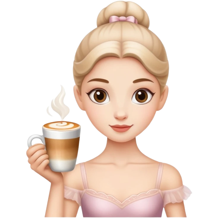 ballerina with cappuccino  emoji