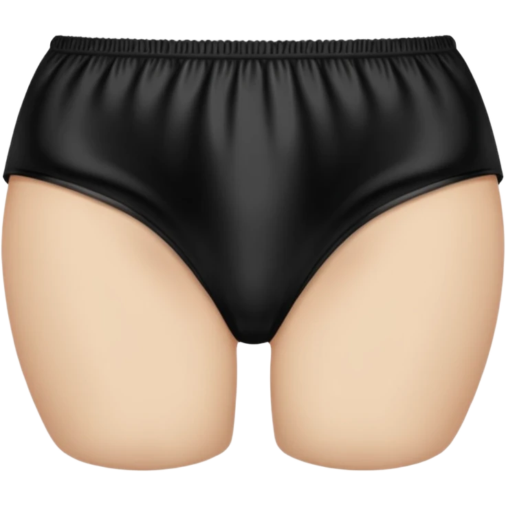 Plain Black panties emoji