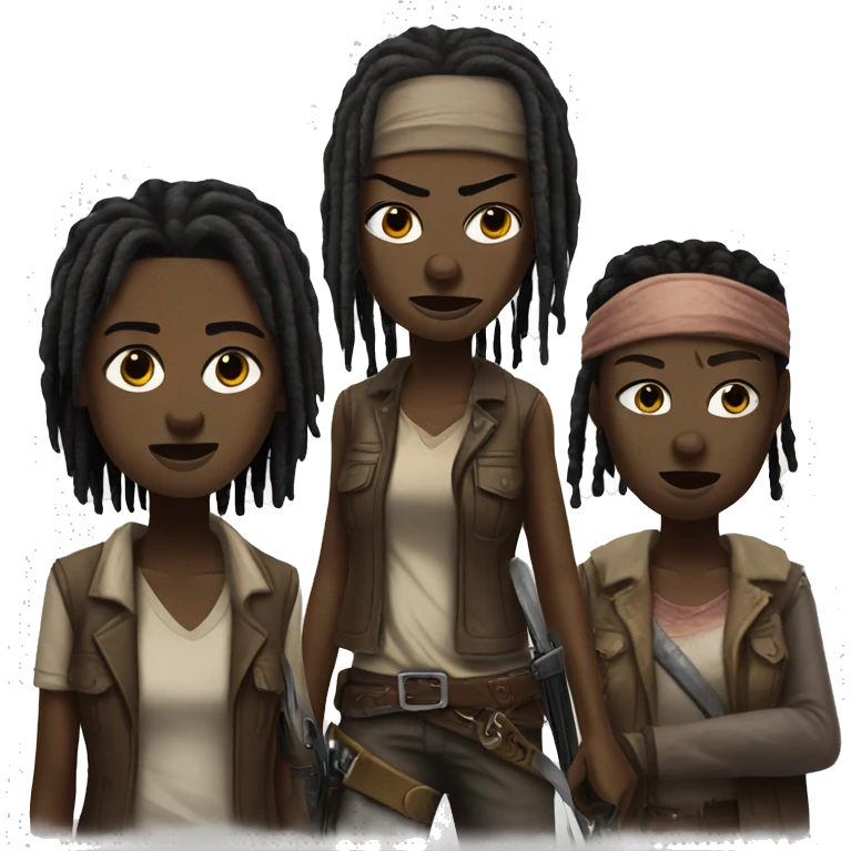 Michonne the walking dead emoji