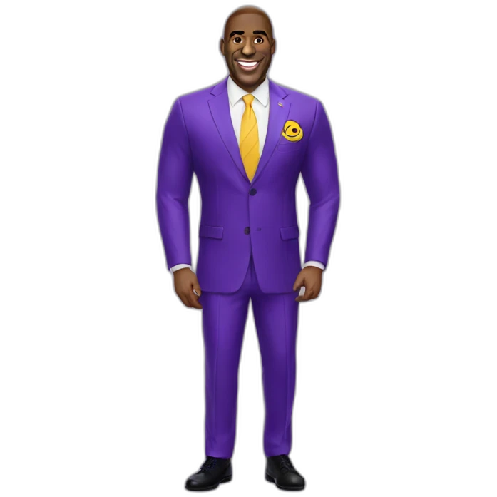 Magic Johnson with laker teamsuit emoji