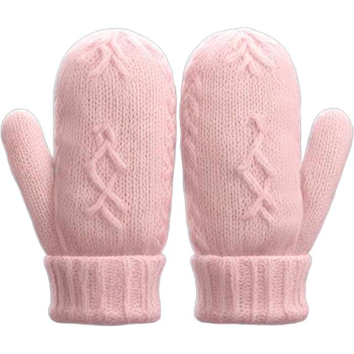 soft pink mittens emoji