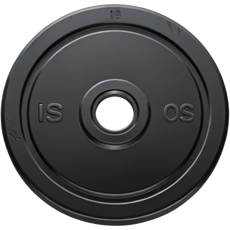 a black weight plate emoji