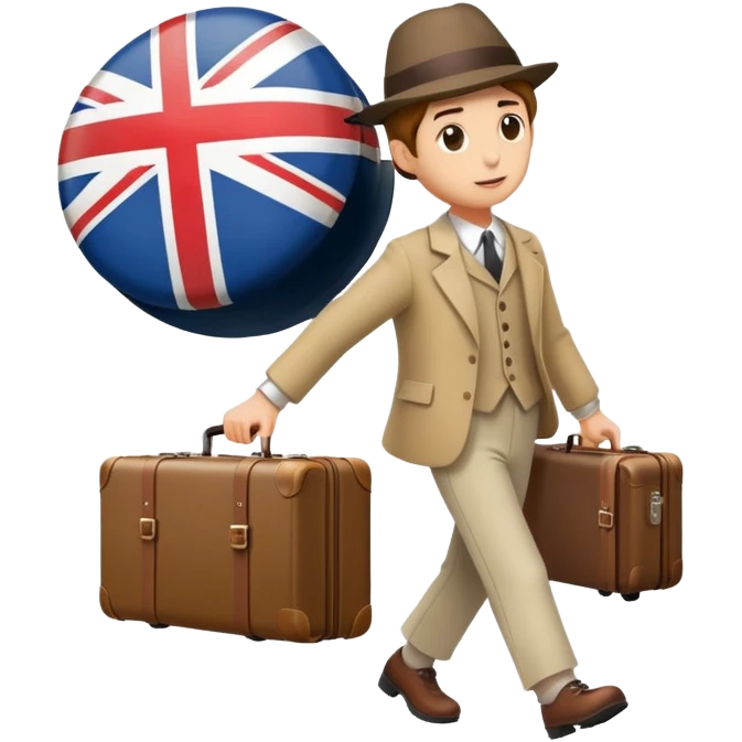 Escaping the country England emoji