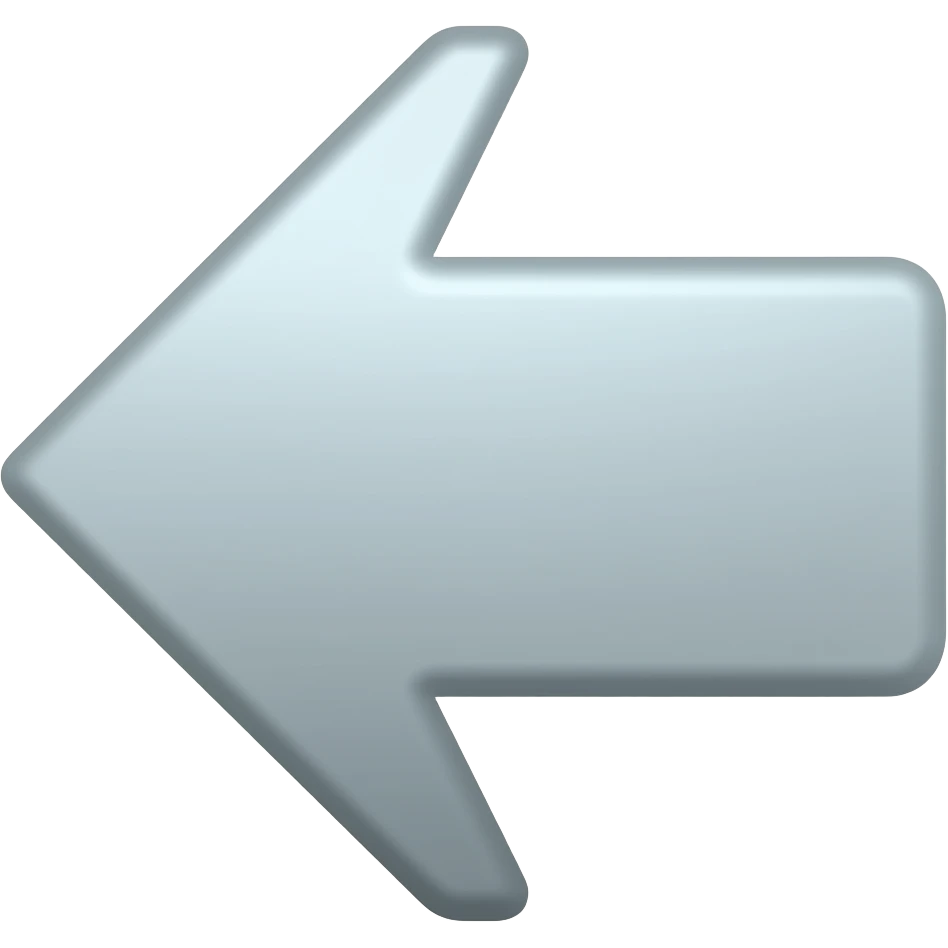 Arrow pointed left then up emoji