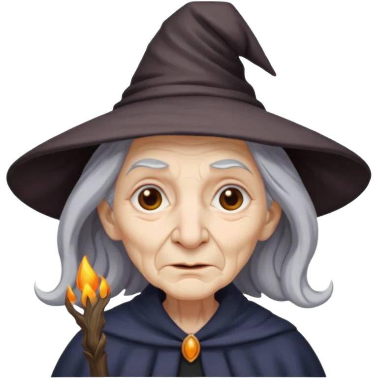 black old witch emoji