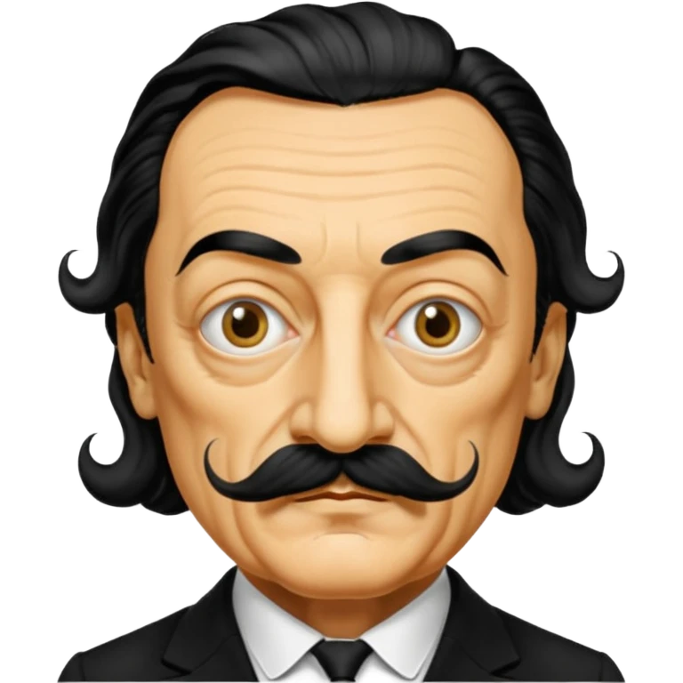 Fais-moi un masque de Salvador Dali d'une manière réaliste, la même série que La Casa de Papel emoji