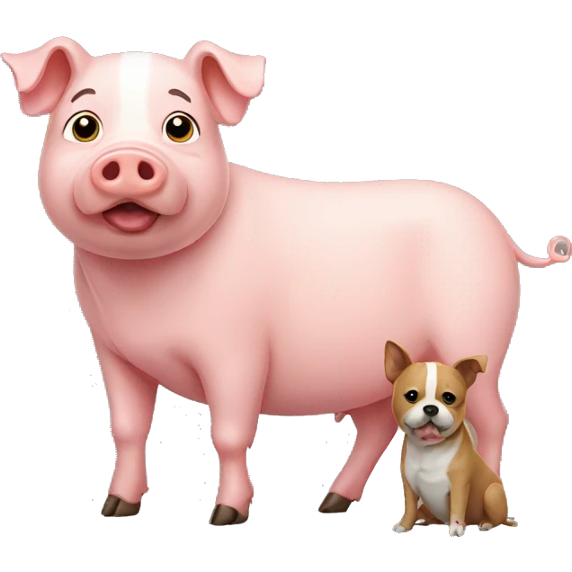 pig with dog emoji