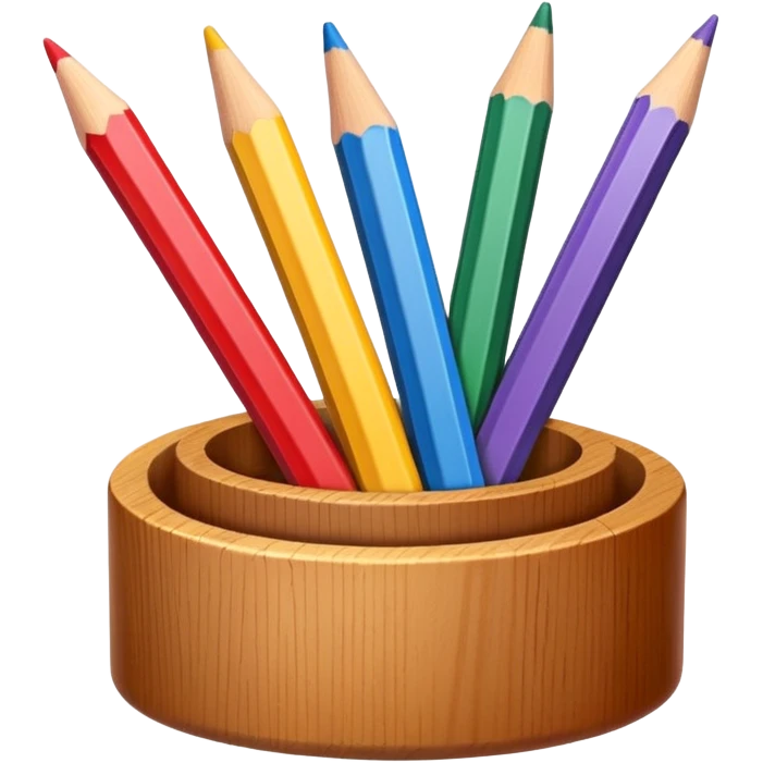 Colorful pencils emoji