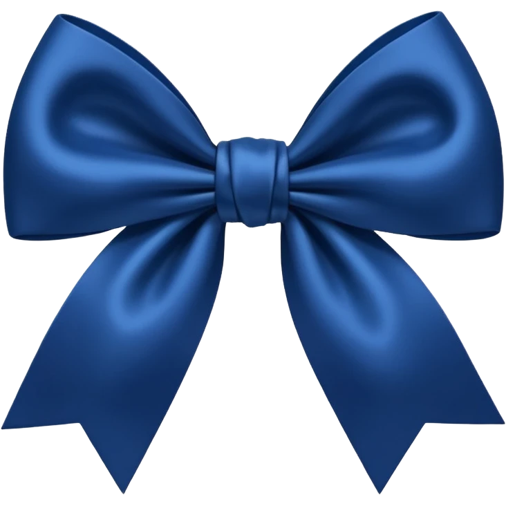 Dark blue bow emoji