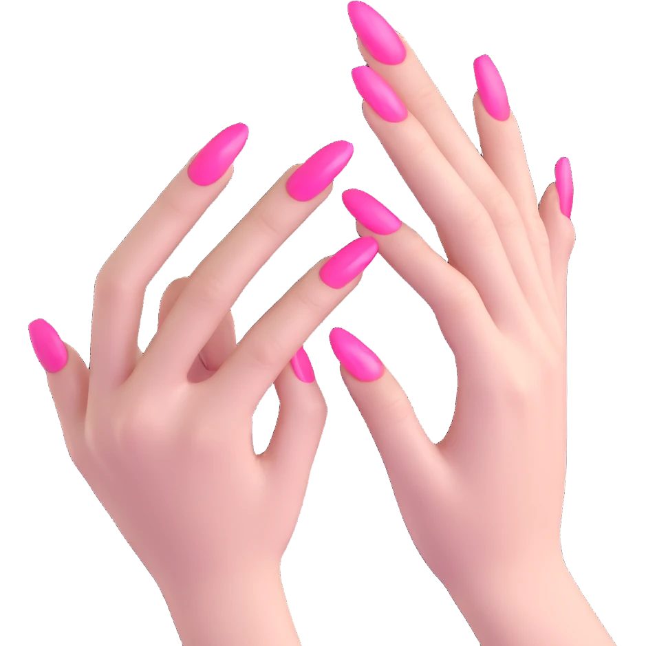 pink gothic nails emoji