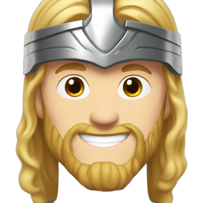 Marvel thor smiling emoji