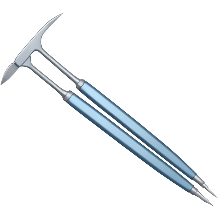 A blue-greyish metallic surgery scalpel  emoji