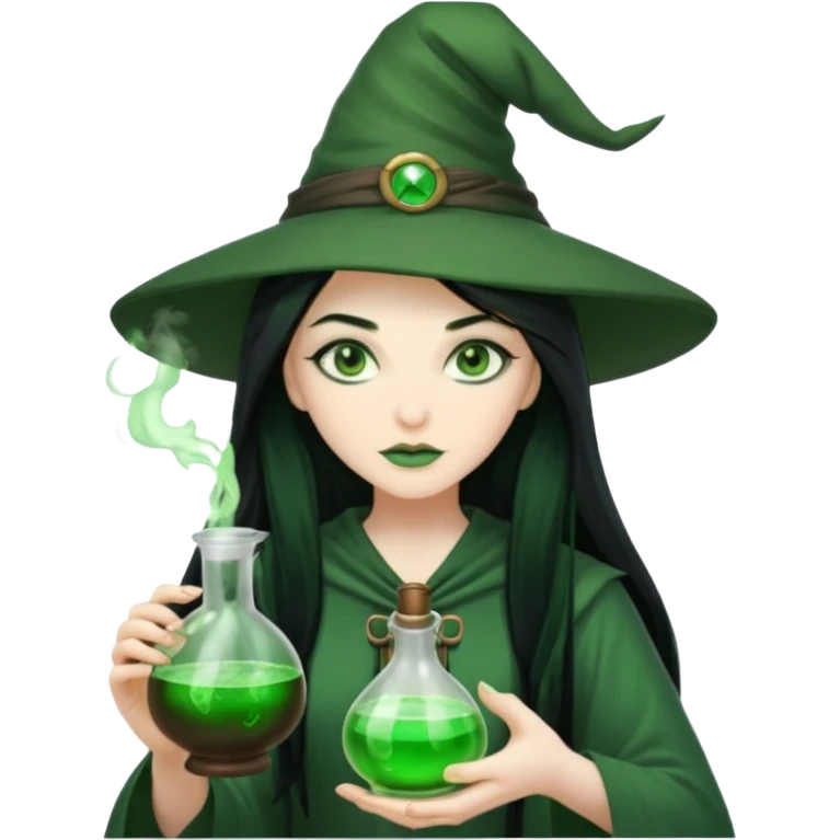 green witch cooking potion emoji