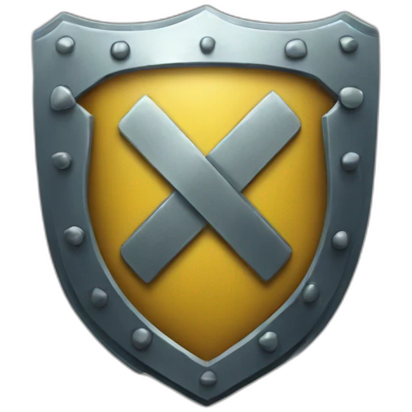 shield with letters GM  emoji
