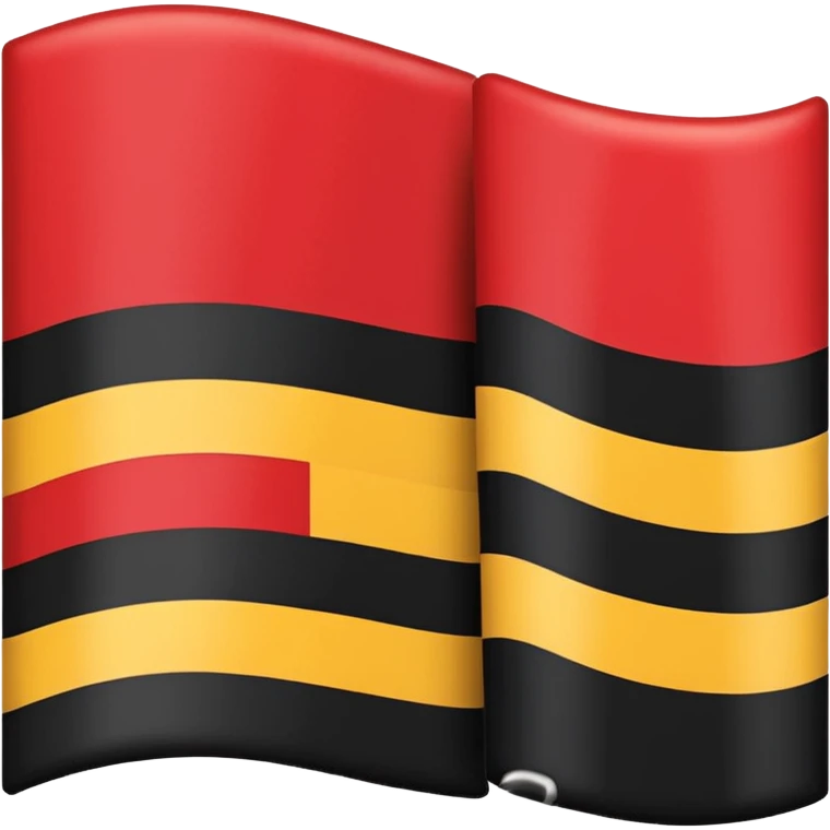 Creat an flag win red and black colour emoji