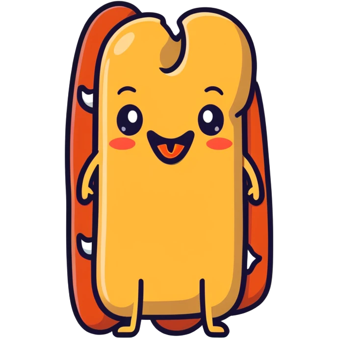 Hotdog sticking out tongue emoji