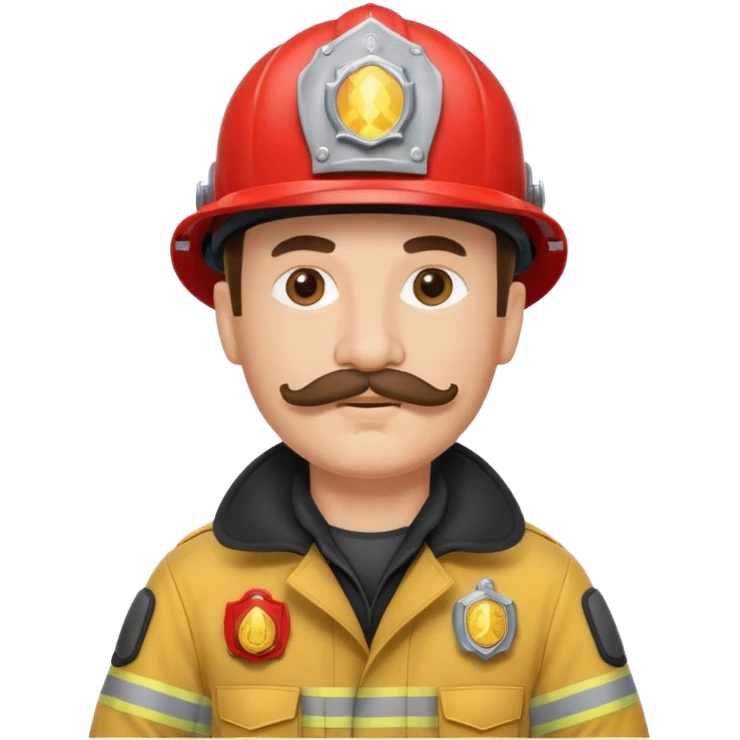 fireman with mustache emoji