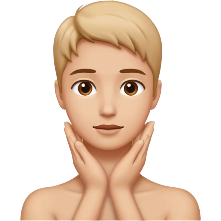 hands on neck emoji