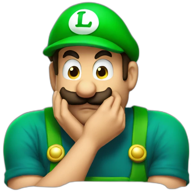 Luigi sooooooo sad emoji