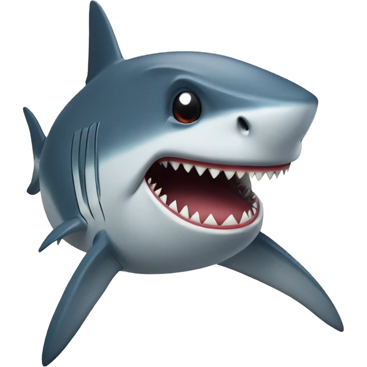 Shut up shark emoji