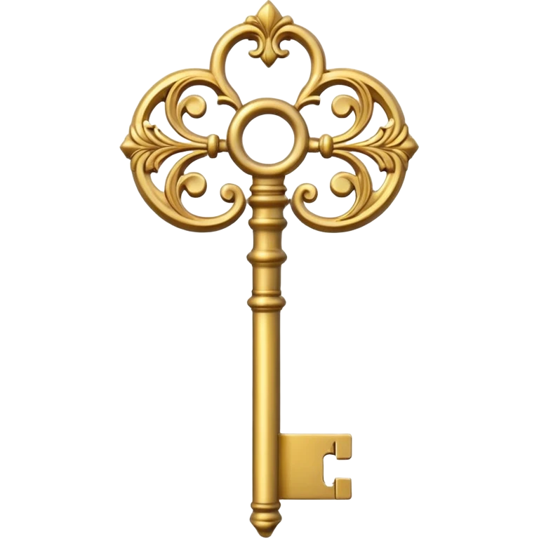gold basic key emoji