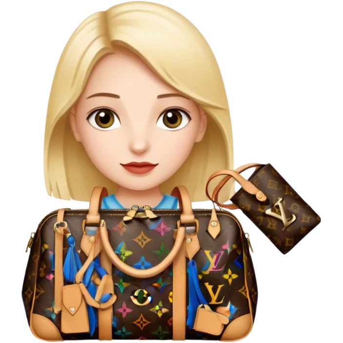 girl with louis vuitton bag  emoji