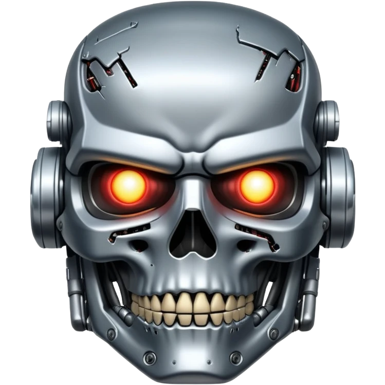 Голова терминатора emoji