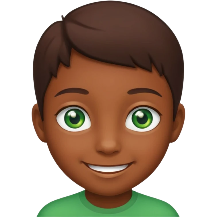 Esmer bir çocuk emoji