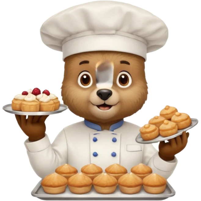 Ursa confeiteira emoji