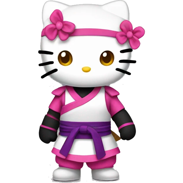 Hello kitty in ninja  emoji
