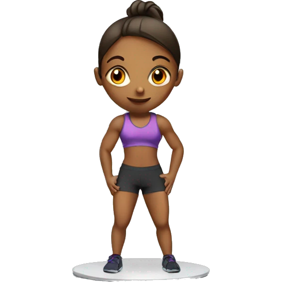 girl doing crossfit emoji