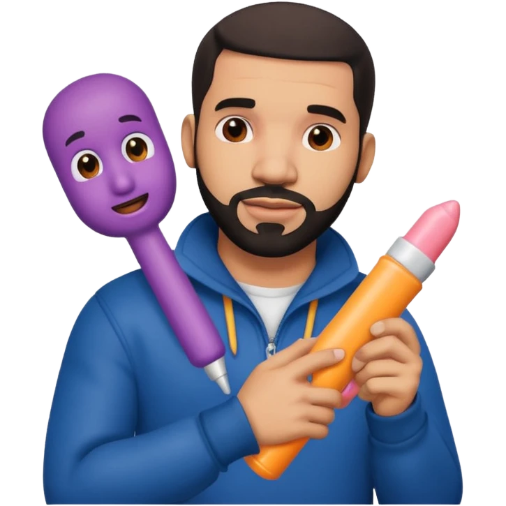Drake with dildo emoji