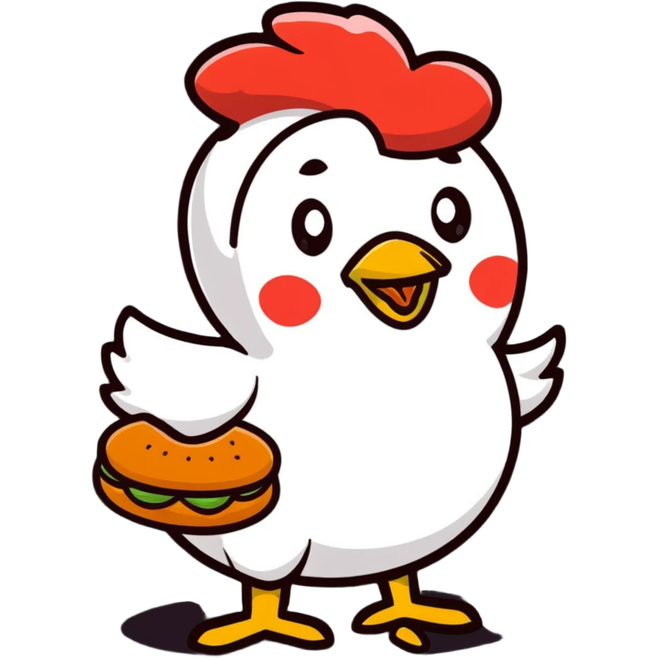 Happy Chicken McNugget character emoji