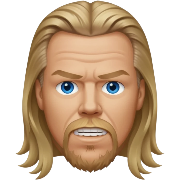 James Hetfield with blue eyes emoji