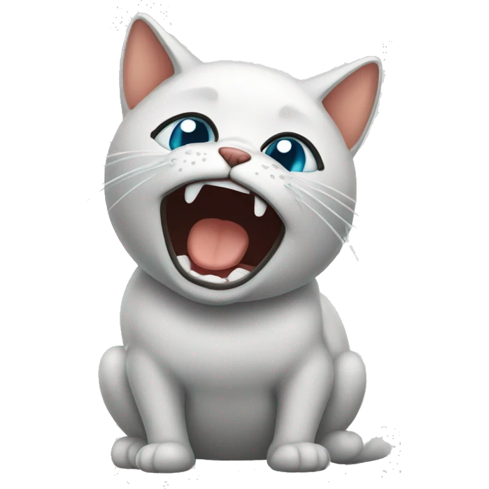 Peixe bola gato crying emoji