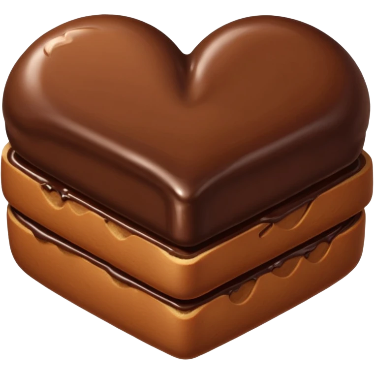 bread and chocolate, and between them a heart emoji