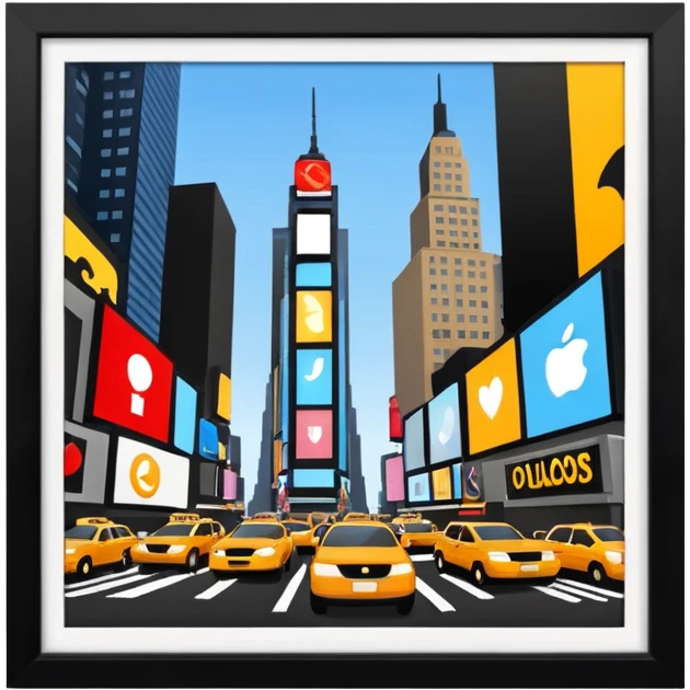 Time square  emoji
