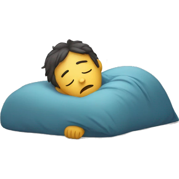 An exhausted person emoji