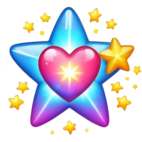 Starshine with colorful hearts emoji