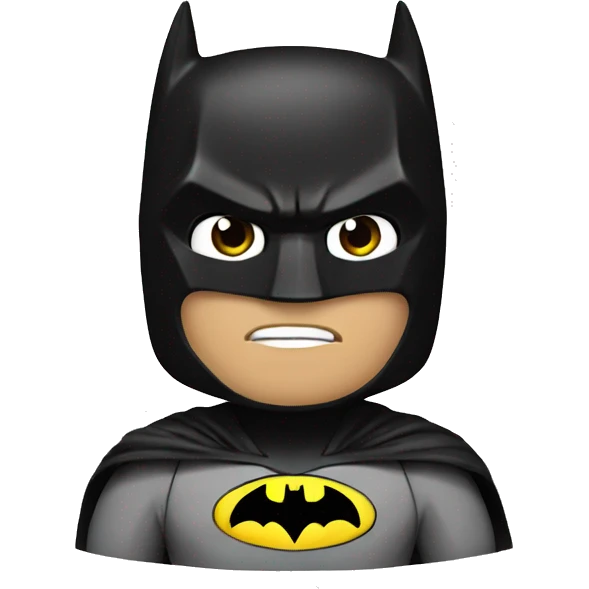 Batman with bow emoji