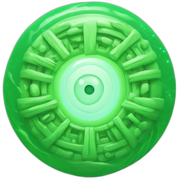 green multigalctical portal from movie rick and morty emoji