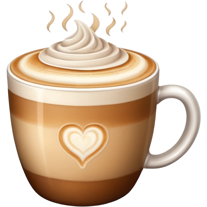 A beautiful coffee latte  emoji