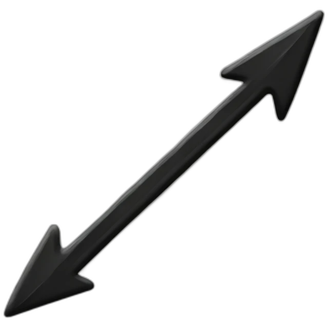 a-black-thin-arrow emoji