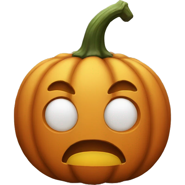 pumpkin without face, just the normal one emoji