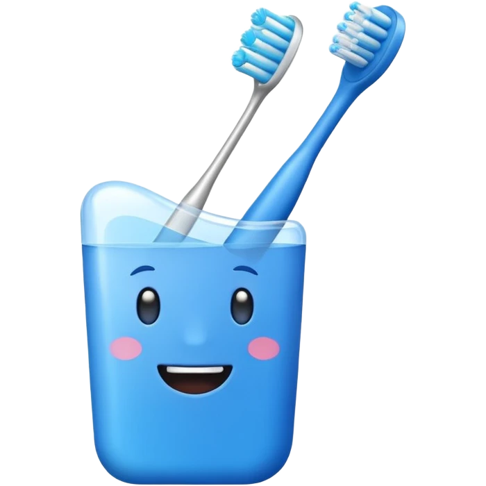 blue Toothbrush emoji