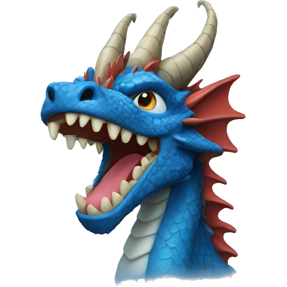 Blue dragon emoji