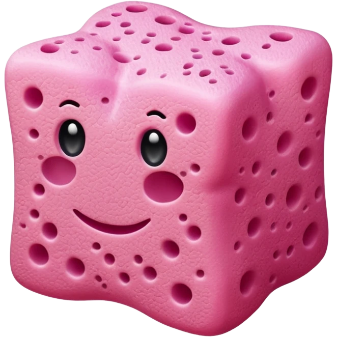 sponge for washing pink emoji