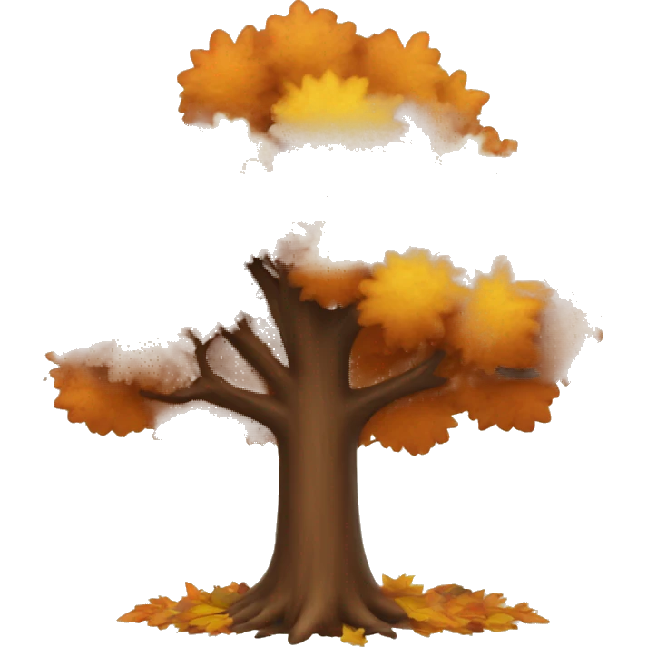 autumn tree emoji
